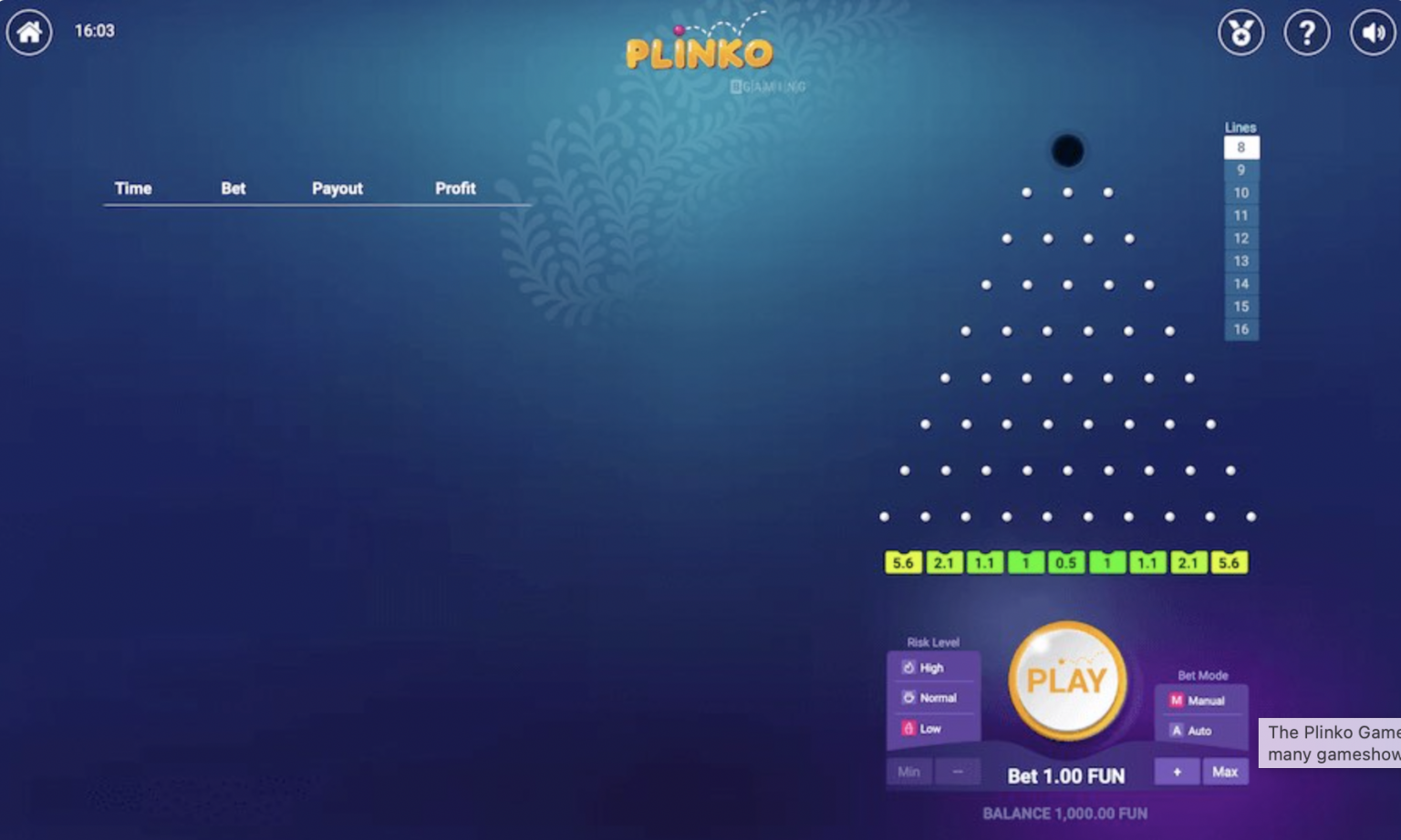 Plinko Game играть - играть на деньги онлайн