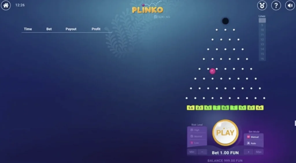 Plinko apostas